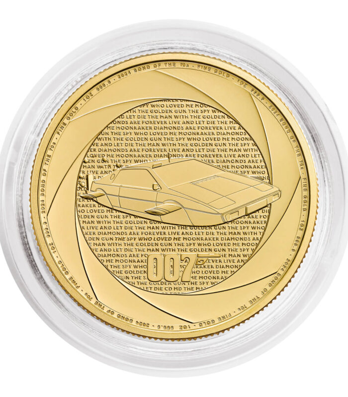 Bond of the 1970s 2024 1oz Gold Bullion Coin