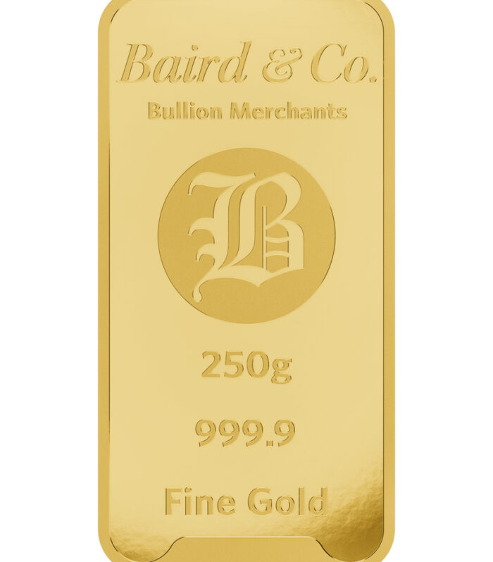 250g Gold Minted Bar