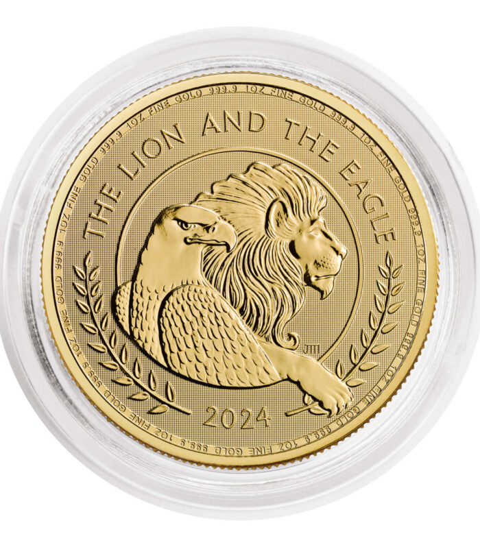The British Lion and American Eagle 2024 1oz Gold Bullion Coin